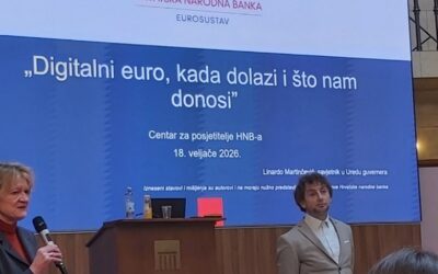 Učenici Tehničke škole u okviru Erasmus + projekta Financijska pismenost na edukaciji u Hrvatskoj narodnoj Banci