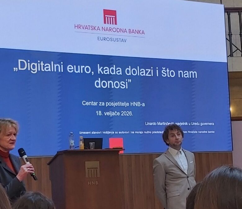 Učenici Tehničke škole u okviru Erasmus + projekta Financijska pismenost na edukaciji u Hrvatskoj narodnoj Banci